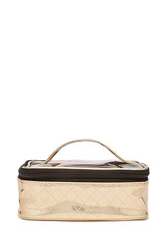 Forever21 Metallic Quilted Makeup Bag