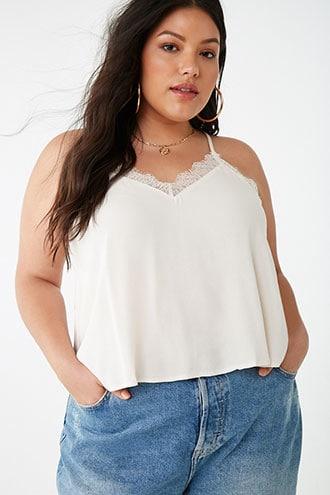 Forever21 Plus Size Eyelash Lace Cami