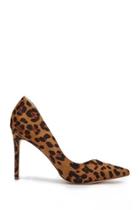 Forever21 Faux Suede Leopard Print Stiletto Heels