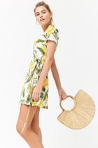 Forever21 Banana Print Wrap Dress