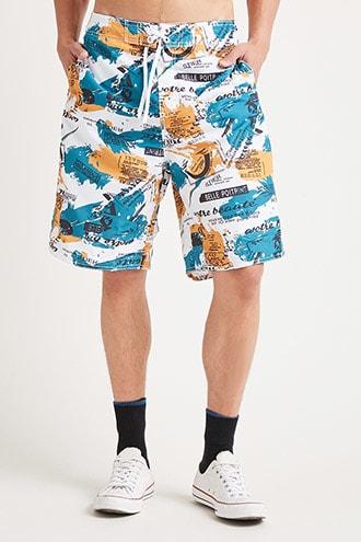 Forever21 Graphic Swim Trunks