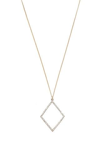 Forever21 Geo Rhinestone Necklace