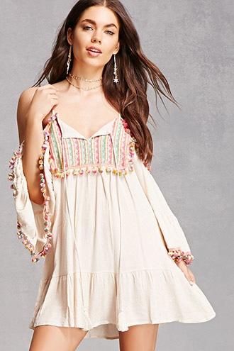 Forever21 Velzera Pom Pom Dress