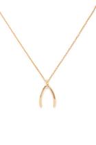 Forever21 Wishbone Pendant Necklace