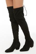 Forever21 Faux Suede Over-the-knee Sock Boot
