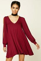 Forever21 Women's  V-neck Trapeze Dress