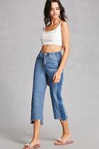 Forever21 Cropped High-waist Jeans