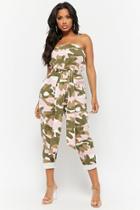 Forever21 Camo Tube Jumpsuit