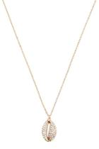 Forever21 Rhinestone Cowry Shell Pendant Necklace