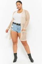 Forever21 Plus Size Sheer Open-knit Cardigan