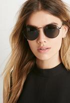Forever21 Round Frame Sunglasses (black/grey)