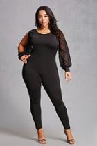 Forever21 Plus Size Split Sleeve Jumpsuit