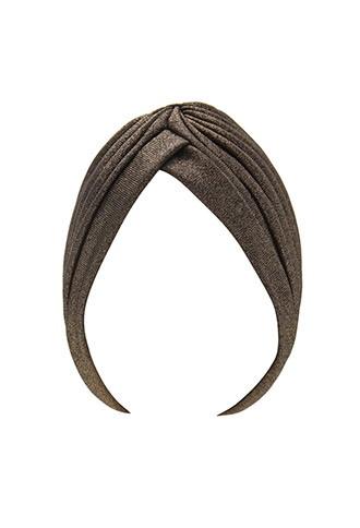 Forever21 Metallic Headwrap (black/gold)
