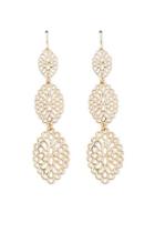Forever21 Cutout Tiered Drop Earrings