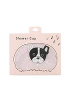 Forever21 Boston Terrier & Polka Dot Print Shower Cap