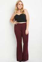 Forever21 Plus Women's  Flared Knit Pants