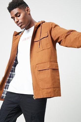 Forever21 Flannel-lined Utility Jacket