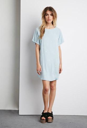 Forever21 Bleach Splatter Shift Dress
