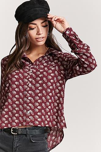 Forever21 Floral Crepe Shirt
