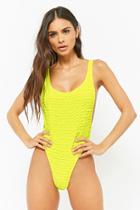 Forever21 Motel Neon One-piece Swimsuit