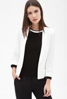 Forever21 Open-front Georgette Blazer