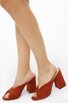 Forever21 Twisted Open-toe Heels