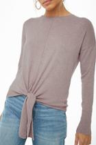 Forever21 Knotted Seamed Sweater