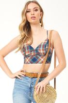Forever21 Plaid Cropped Cami