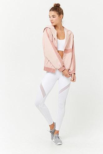 Forever21 Active Mesh Panel 7/8 Leggings