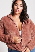 Forever21 Plus Size Faux Fur Zip-up Hoodie