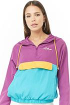Forever21 Xtra Graphic Colorblock Pullover Windbreaker