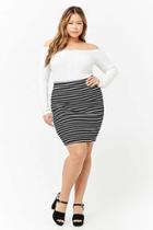 Forever21 Plus Size Striped Skirt
