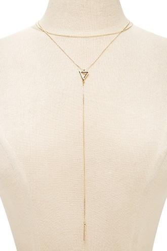 Forever21 Layered Lariat Bar Necklace