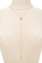 Forever21 Layered Lariat Bar Necklace