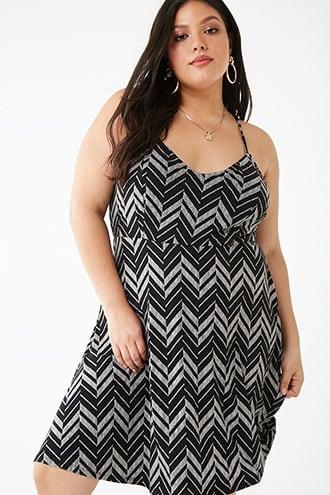 Forever21 Plus Size Chevron Cami Dress