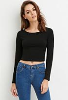 Forever21 Women's  Black Classic Crop Top