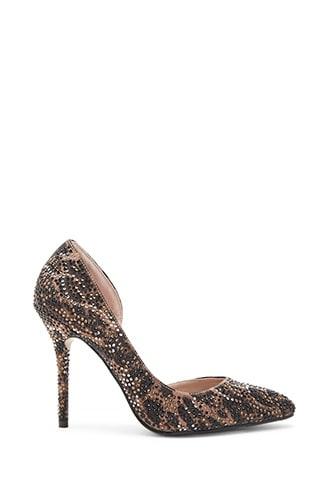 Forever21 Betsey Johnson Studded Leopard Print Pumps