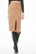 Forever21 Faux Suede Pencil Skirt