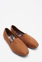 Forever21 Women's  Faux Suede Loafers (camel)