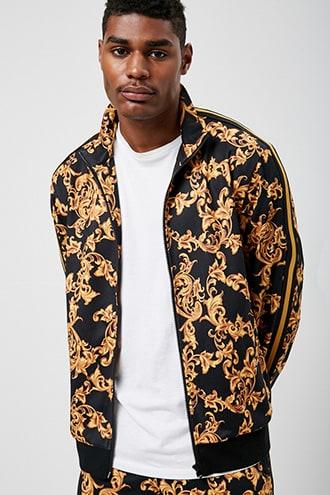 Forever21 Baroque Print Track Jacket