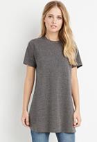 Forever21 High-slit Heathered Top
