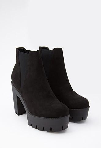 Forever21 Faux Suede Chelsea Booties