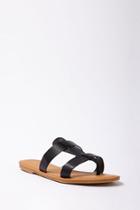 Forever21 Faux Leather Caged Thong Sandals