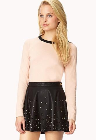 Forever21 Contrast Neckline Sweater