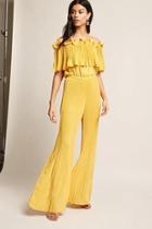 Forever21 Pleated Chiffon Jumpsuit