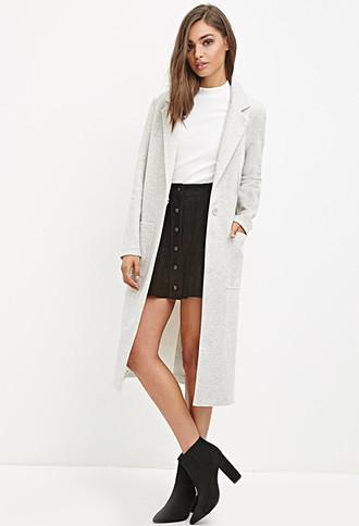 Forever21 Heathered Duster Coat