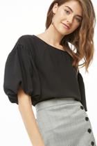 Forever21 Boxy Balloon-sleeve Top