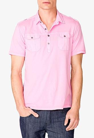 21 Men Short Sleeve Military Shirt