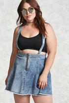 Forever21 Plus Size Denim Suspender Dress