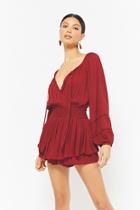 Forever21 Gauzy Layered Romper